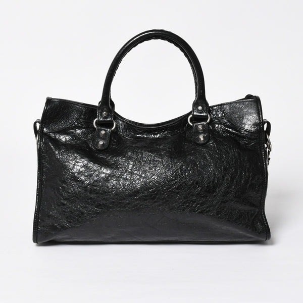 Very Good Condition BALENCIAGA Balenciaga 2WAY Handbag Shoulder Bag Le City Lambskin 823058 Used 4a009610
