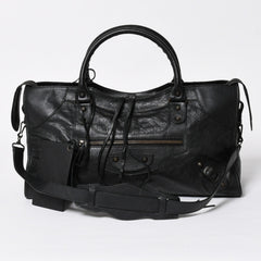 Very Good Condition BALENCIGA Balenciaga The Part Time 2WAY Handbag Shoulder Bag 168028 Black Used 4a009617