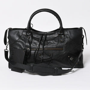 Very Good Condition BALENCIGA Balenciaga The Part Time 2WAY Handbag Shoulder Bag 168028 Black Used 4a009617