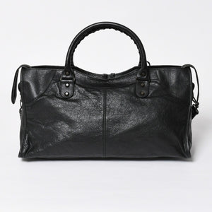 Very Good Condition BALENCIGA Balenciaga The Part Time 2WAY Handbag Shoulder Bag 168028 Black Used 4a009617