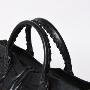 Very Good Condition BALENCIGA Balenciaga The Part Time 2WAY Handbag Shoulder Bag 168028 Black Used 4a009617
