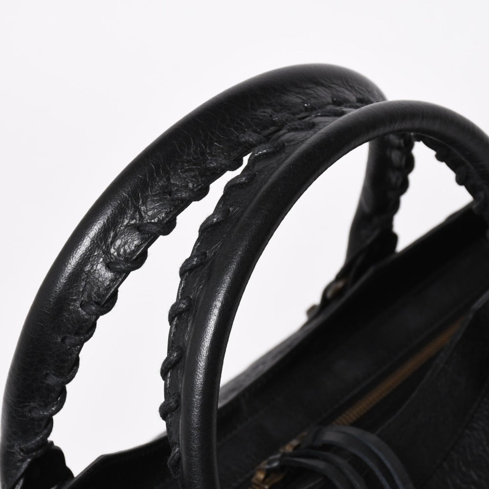 Very Good Condition BALENCIGA Balenciaga The Part Time 2WAY Handbag Shoulder Bag 168028 Black Used 4a009617