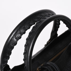 Very Good Condition BALENCIGA Balenciaga The Part Time 2WAY Handbag Shoulder Bag 168028 Black Used 4a009617