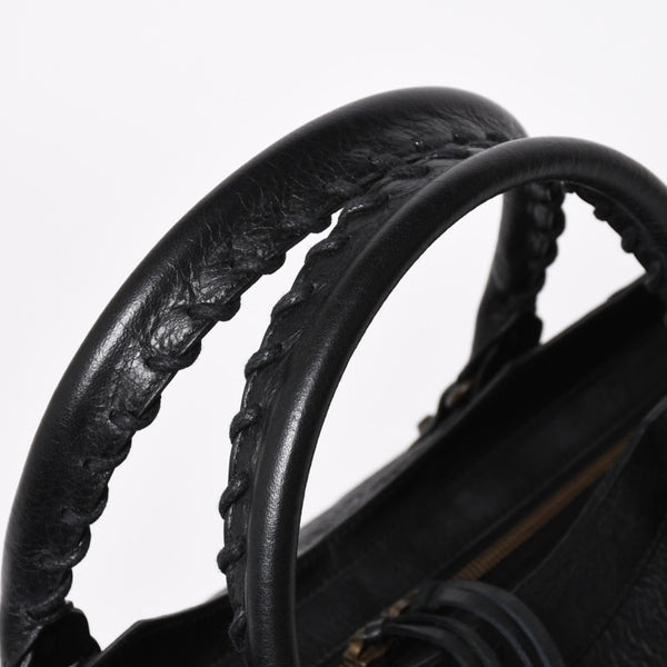 Very Good Condition BALENCIGA Balenciaga The Part Time 2WAY Handbag Shoulder Bag 168028 Black Used 4a009617
