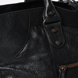 Very Good Condition BALENCIGA Balenciaga The Part Time 2WAY Handbag Shoulder Bag 168028 Black Used 4a009617
