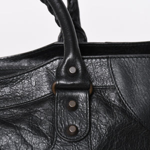Very Good Condition BALENCIGA Balenciaga The Part Time 2WAY Handbag Shoulder Bag 168028 Black Used 4a009617