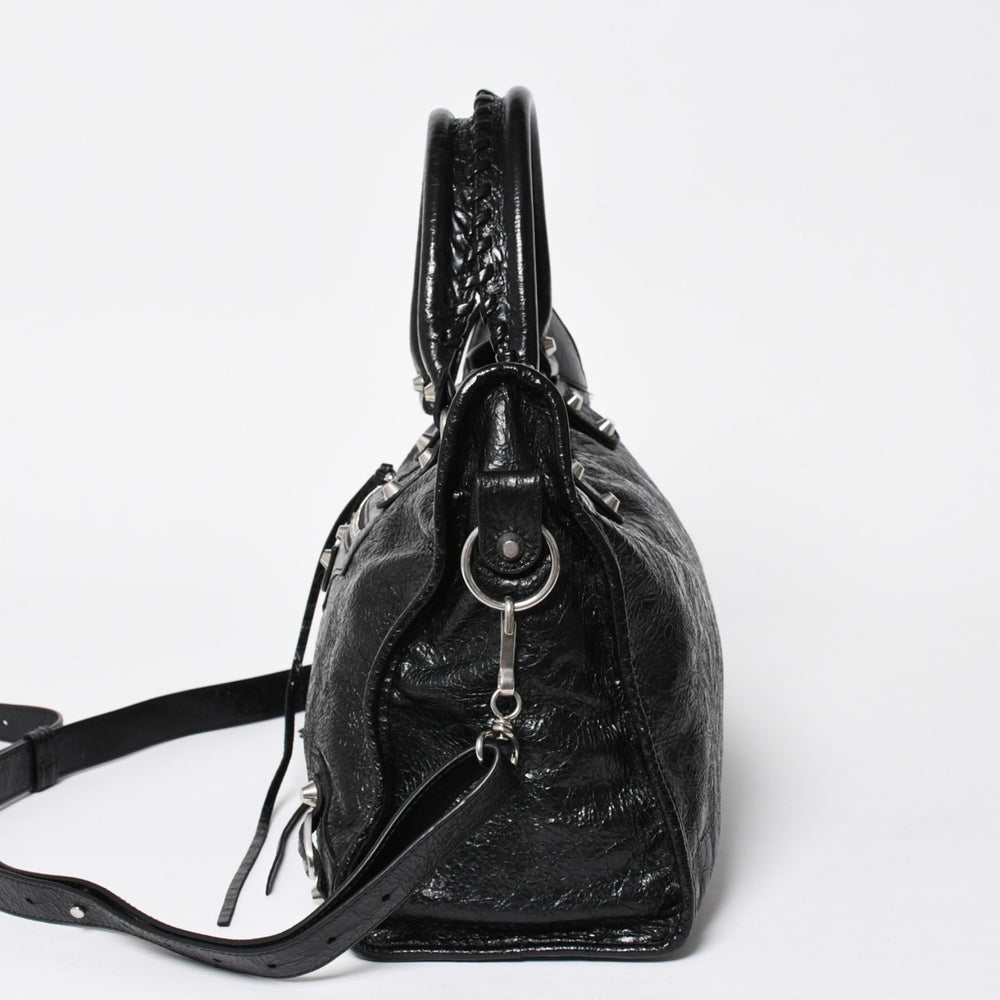 Very Good Condition BALENCIAGA Balenciaga 2WAY Handbag Shoulder Bag Le City Lambskin 823058 Used 4a009610