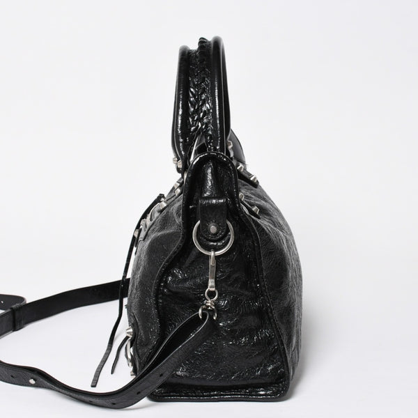 Very Good Condition BALENCIAGA Balenciaga 2WAY Handbag Shoulder Bag Le City Lambskin 823058 Used 4a009610
