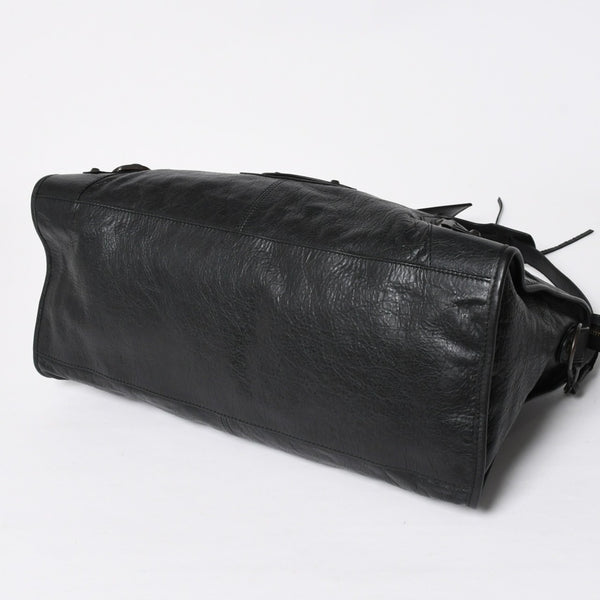 Very Good Condition BALENCIGA Balenciaga The Part Time 2WAY Handbag Shoulder Bag 168028 Black Used 4a009617