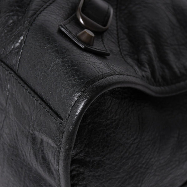 Very Good Condition BALENCIGA Balenciaga The Part Time 2WAY Handbag Shoulder Bag 168028 Black Used 4a009617