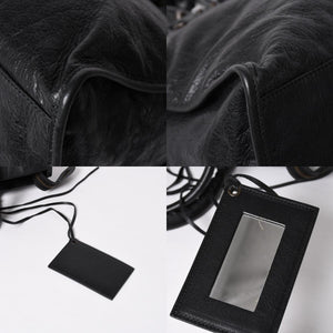 Very Good Condition BALENCIGA Balenciaga The Part Time 2WAY Handbag Shoulder Bag 168028 Black Used 4a009617