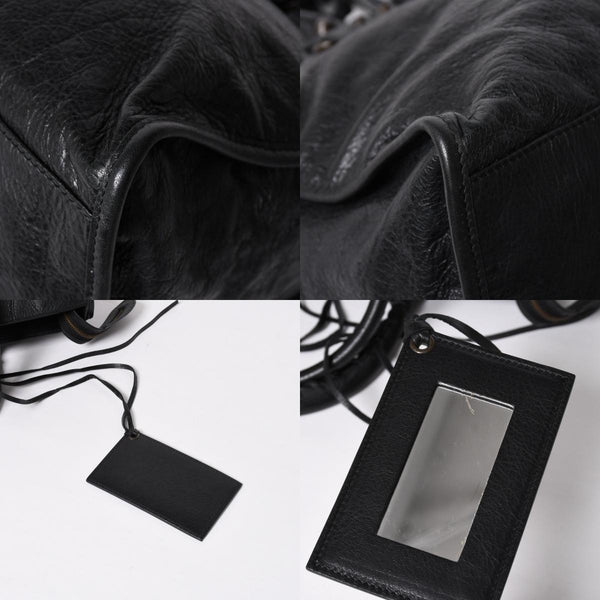 Very Good Condition BALENCIGA Balenciaga The Part Time 2WAY Handbag Shoulder Bag 168028 Black Used 4a009617