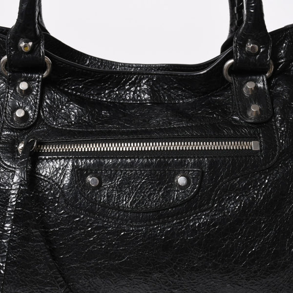 Very Good Condition BALENCIAGA Balenciaga 2WAY Handbag Shoulder Bag Le City Lambskin 823058 Used 4a009610
