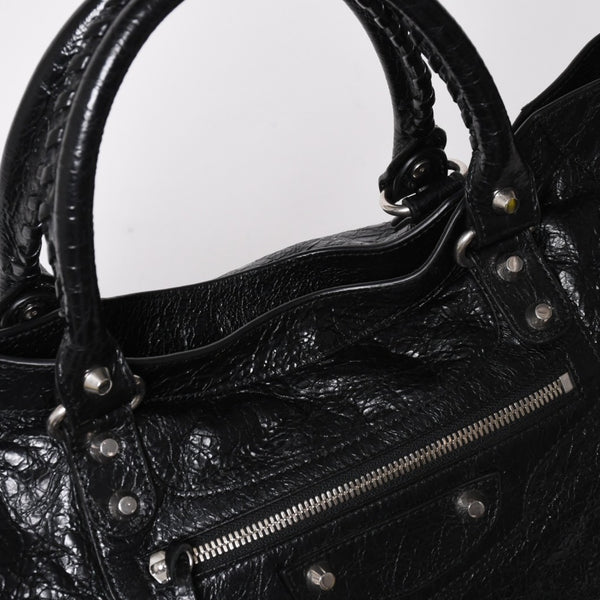 Very Good Condition BALENCIAGA Balenciaga 2WAY Handbag Shoulder Bag Le City Lambskin 823058 Used 4a009610