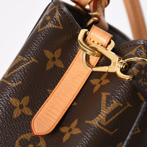 極美品 LOUIS VUITTON ルイヴィトン モンテーニュBB モノグラム ハンドバッグ ショルダーバッグ M41055 ブラウン 中古 4a009614