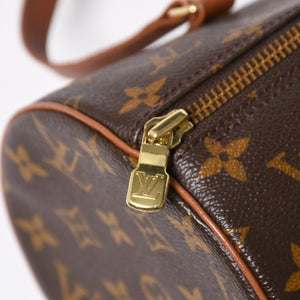 Very Good Condition LOUIS VUITTON Papillon 30 GM Handbag M51365 Monogram Gold Hardware Old Model Cylindrical Used 4a009613