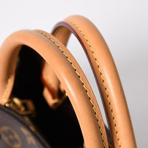 極美品 LOUIS VUITTON ルイヴィトン モンテーニュBB モノグラム ハンドバッグ ショルダーバッグ M41055 ブラウン 中古 4a009614