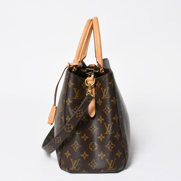 極美品 LOUIS VUITTON ルイヴィトン モンテーニュMM モノグラム ハンドバッグ M41056 ブラウン 中古 4a009615