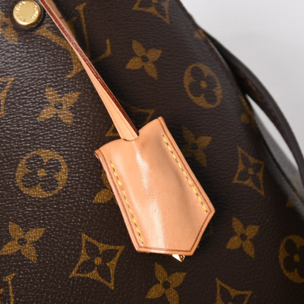 極美品 LOUIS VUITTON ルイヴィトン モンテーニュMM モノグラム ハンドバッグ M41056 ブラウン 中古 4a009615