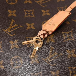 極美品 LOUIS VUITTON ルイヴィトン モンテーニュMM モノグラム ハンドバッグ M41056 ブラウン 中古 4a009615