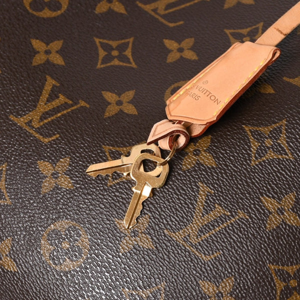 極美品 LOUIS VUITTON ルイヴィトン モンテーニュMM モノグラム ハンドバッグ M41056 ブラウン 中古 4a009615