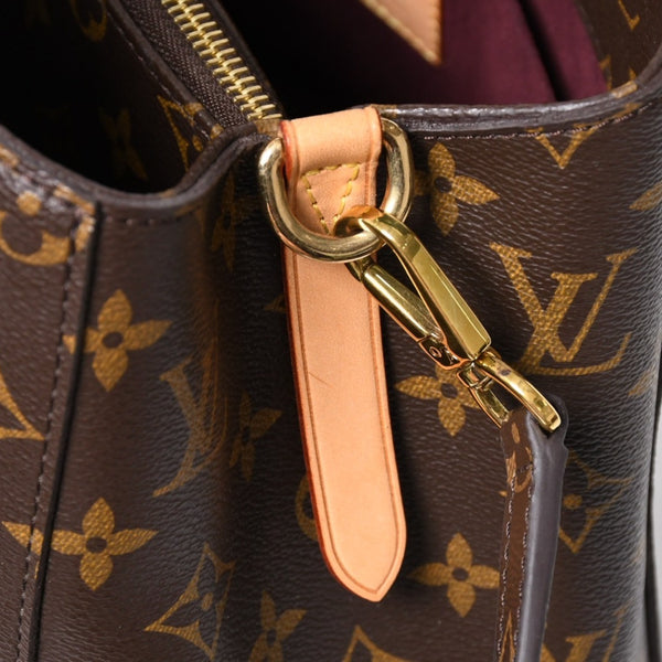 極美品 LOUIS VUITTON ルイヴィトン モンテーニュMM モノグラム ハンドバッグ M41056 ブラウン 中古 4a009615