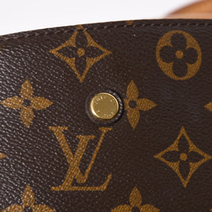極美品 LOUIS VUITTON ルイヴィトン モンテーニュMM モノグラム ハンドバッグ M41056 ブラウン 中古 4a009615