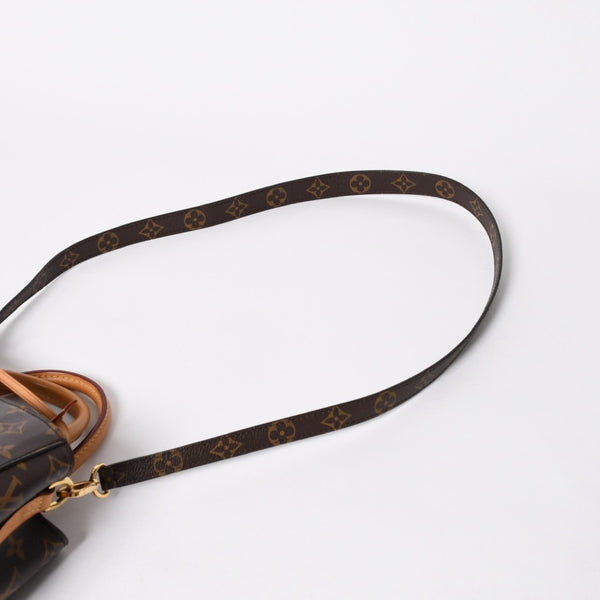 極美品 LOUIS VUITTON ルイヴィトン モンテーニュBB モノグラム ハンドバッグ ショルダーバッグ M41055 ブラウン 中古 4a009614