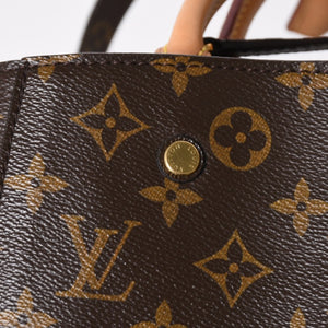 極美品 LOUIS VUITTON ルイヴィトン モンテーニュBB モノグラム ハンドバッグ ショルダーバッグ M41055 ブラウン 中古 4a009614