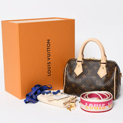 新品未使用 LOUIS VUITTON ルイヴィトン ハンドバッグ M45948 スピーディバンドリエール 20 ブラウン モノグラム 中古 4a009589