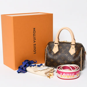 新品未使用 LOUIS VUITTON ルイヴィトン ハンドバッグ M45948 スピーディバンドリエール 20 ブラウン モノグラム 中古 4a009589