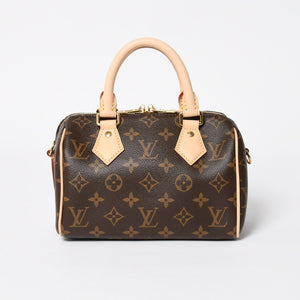 新品未使用 LOUIS VUITTON ルイヴィトン ハンドバッグ M45948 スピーディバンドリエール 20 ブラウン モノグラム 中古 4a009589