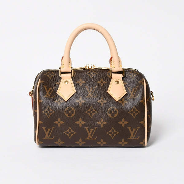 新品未使用 LOUIS VUITTON ルイヴィトン ハンドバッグ M45948 スピーディバンドリエール 20 ブラウン モノグラム 中古 4a009589