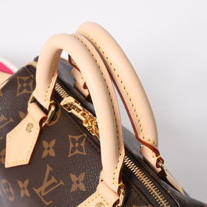 新品未使用 LOUIS VUITTON ルイヴィトン ハンドバッグ M45948 スピーディバンドリエール 20 ブラウン モノグラム 中古 4a009589