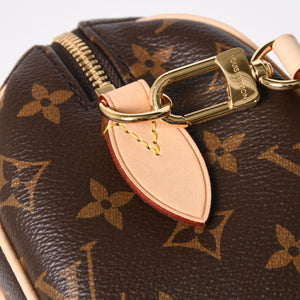 新品未使用 LOUIS VUITTON ルイヴィトン ハンドバッグ M45948 スピーディバンドリエール 20 ブラウン モノグラム 中古 4a009589