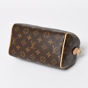 新品未使用 LOUIS VUITTON ルイヴィトン ハンドバッグ M45948 スピーディバンドリエール 20 ブラウン モノグラム 中古 4a009589
