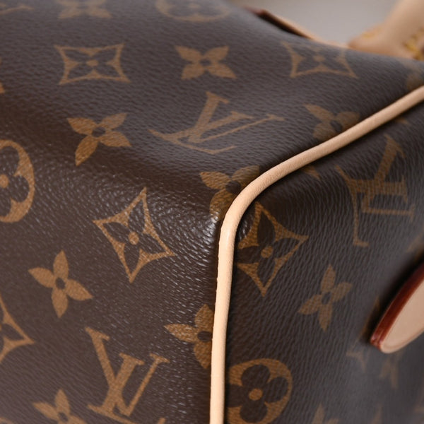 新品未使用 LOUIS VUITTON ルイヴィトン ハンドバッグ M45948 スピーディバンドリエール 20 ブラウン モノグラム 中古 4a009589