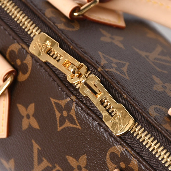 新品未使用 LOUIS VUITTON ルイヴィトン ハンドバッグ M45948 スピーディバンドリエール 20 ブラウン モノグラム 中古 4a009589