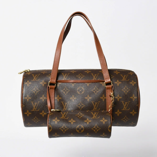 Very Good Condition LOUIS VUITTON Papillon 30 GM Handbag M51365 Monogram Gold Hardware Old Model Cylindrical Used 4a009613