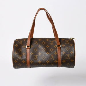 Very Good Condition LOUIS VUITTON Papillon 30 GM Handbag M51365 Monogram Gold Hardware Old Model Cylindrical Used 4a009613