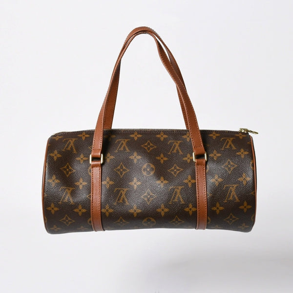 Very Good Condition LOUIS VUITTON Papillon 30 GM Handbag M51365 Monogram Gold Hardware Old Model Cylindrical Used 4a009613