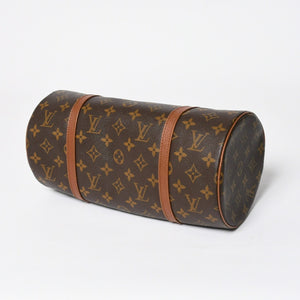 Very Good Condition LOUIS VUITTON Papillon 30 GM Handbag M51365 Monogram Gold Hardware Old Model Cylindrical Used 4a009613