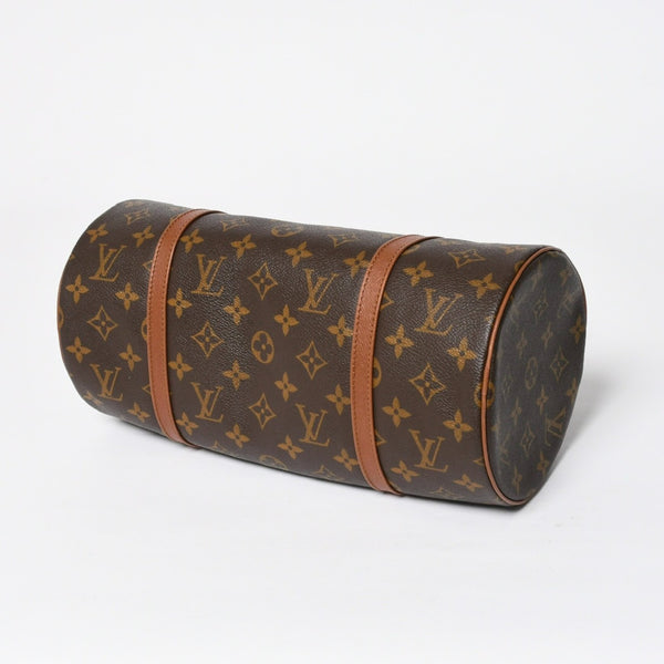 Very Good Condition LOUIS VUITTON Papillon 30 GM Handbag M51365 Monogram Gold Hardware Old Model Cylindrical Used 4a009613