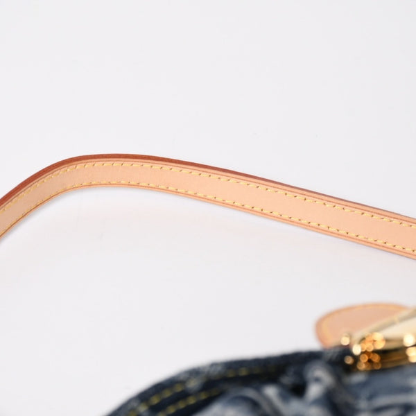 新品同様品 LOUIS VUITTON ルイヴィトン モノグラム デニム ミニ・プリーティ レイエ M95333 ショルダーバッグ 中古 4a009616