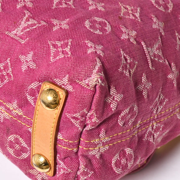LOUIS VUITTON ルイヴィトン バギーPM ショルダーバッグ Ｍ95212 モノグラムデニム ピンク ゴールド金具 中古 4a009605