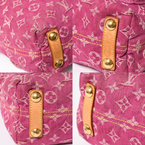 LOUIS VUITTON ルイヴィトン バギーPM ショルダーバッグ Ｍ95212 モノグラムデニム ピンク ゴールド金具 中古 4a009605