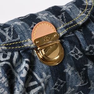 新品同様品 LOUIS VUITTON ルイヴィトン モノグラム デニム ミニ・プリーティ レイエ M95333 ショルダーバッグ 中古 4a009616