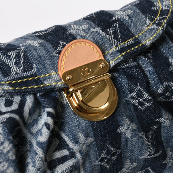 新品同様品 LOUIS VUITTON ルイヴィトン モノグラム デニム ミニ・プリーティ レイエ M95333 ショルダーバッグ 中古 4a009616