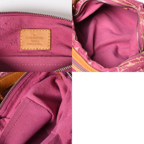 LOUIS VUITTON ルイヴィトン バギーPM ショルダーバッグ Ｍ95212 モノグラムデニム ピンク ゴールド金具 中古 4a009605
