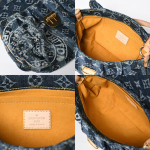 新品同様品 LOUIS VUITTON ルイヴィトン モノグラム デニム ミニ・プリーティ レイエ M95333 ショルダーバッグ 中古 4a009616